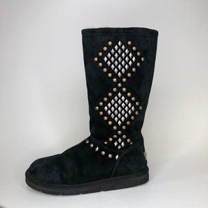 UGG Black Sheepskin Avondale Comfort Boots